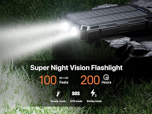 2 led bright flashlight