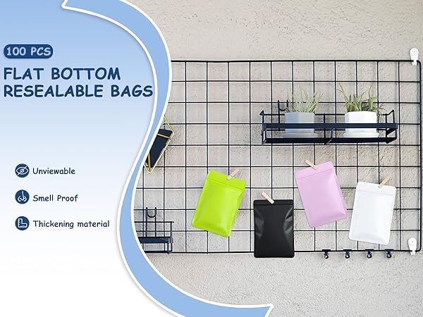 resealable bags