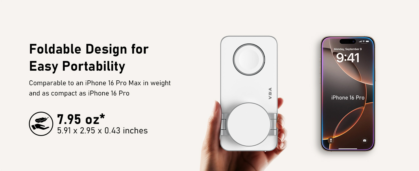 foldable 3 in 1 wireless charging station