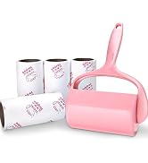 Sticky Lint Roller, Pet Hair Roller, Dog &amp; Cat Hair Remover Kit,4 Refills 240 Sheets, Lint Brush ...