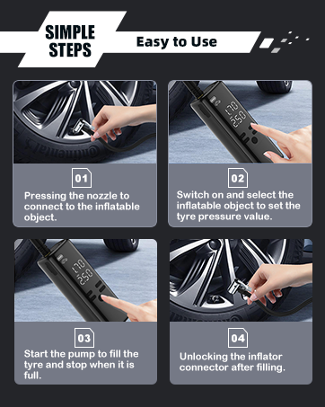 Tire Inflator Portable Air Compressor