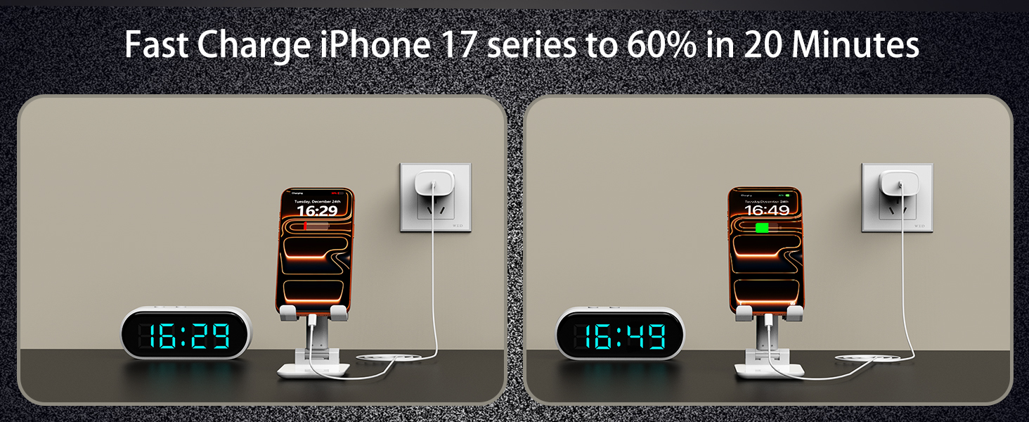 iphone charger fast charging