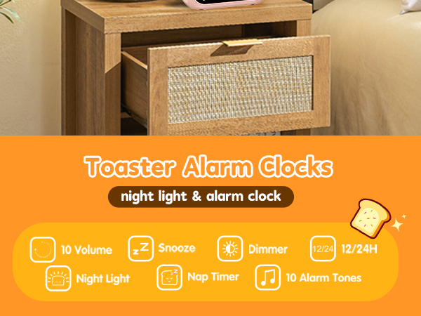 Toaster Alarm Clocks for Kids