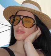 ADE WU Trendy Oversized Aviator Sunglasses for Women Retro Vintage 70s Large Sunglasses Womens Av...