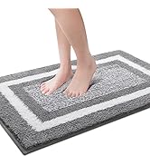 KMAT Bathroom Rugs Bath Mat,Non-Slip Fluffy Soft Plush Microfiber Bath Rugs, Machine Washable Qui...