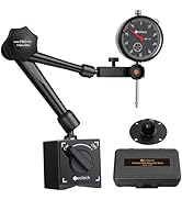 Neoteck Dial Indicator and Magnetic Base Set (Black, Pro-176lbs/80kg Tensile Force)