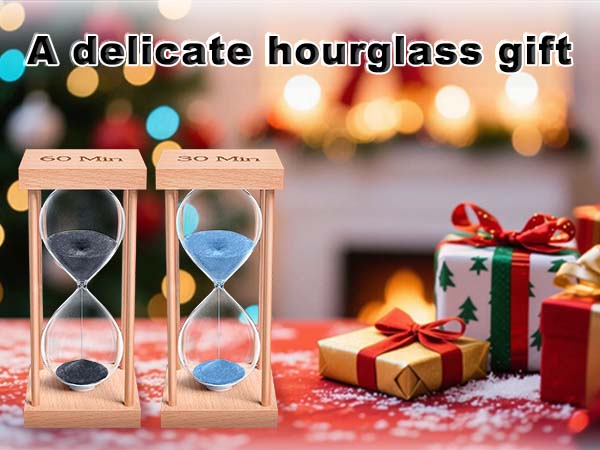 Min Wooden Hour Glass for Classroom, Sandglass, Reloj De Arena Decorativo, Home, Office, Game, Gift
