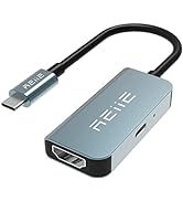 REIIE 2 in 1 Mini Compact Docking Station,USB type C to HDMI Adapter with 4K@60HZ+100W PD Chargin...