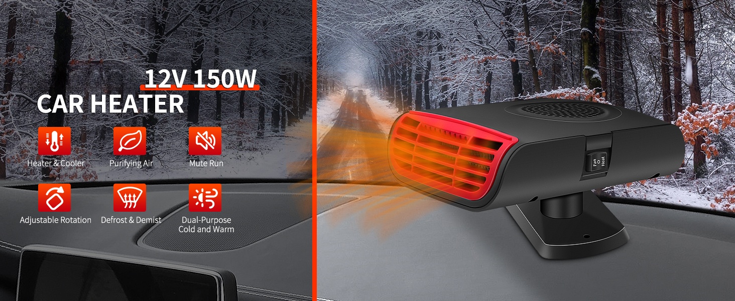 portable car heater and defroster