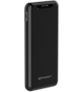 Emerson PB1001B Power Bank, Compact Travel Ready 10,000mAh Battery Pack with One USB-C and Two US...