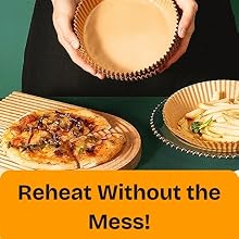reheat food using air fryer liner without mess