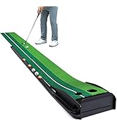 Dollox Putting Green Golf Putting Mat for Indoor, Putting Matt with Auto Ball Return, Mini Golf S...