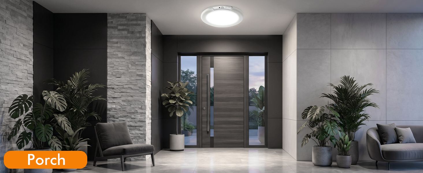 Rechargeable Ceiling Light, Magnetic Wireless Motion Sensor Ceiling Light, Wireless Battery Operated