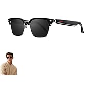 Yeabomy Smart Glasses for Women Men, Blue Light Filtering Lenses, with Speaker Clear Call Open Ea...