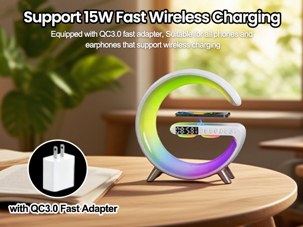 alarm clock phone charger