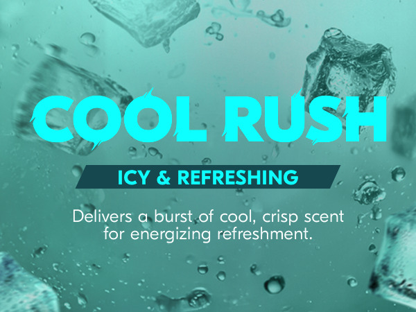 Delivers a burst of cool, crisp scent for energizing refreshment