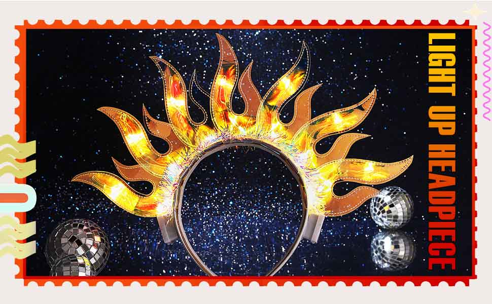 LED Flame Hair Hoop
