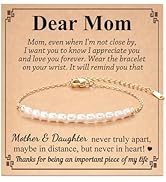 Tarsus Pearl Bracelet for Women, Gifts for Mom, Mother-in-Law, Aunt, Grandma, Nana, Mimi, Gigi on...