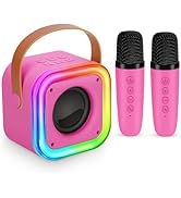 Mini Karaoke Machine for Kids, Girl Toys Gifts, Kids Karaoke Wireless Microphone for 4,5,6,7,8,9,...