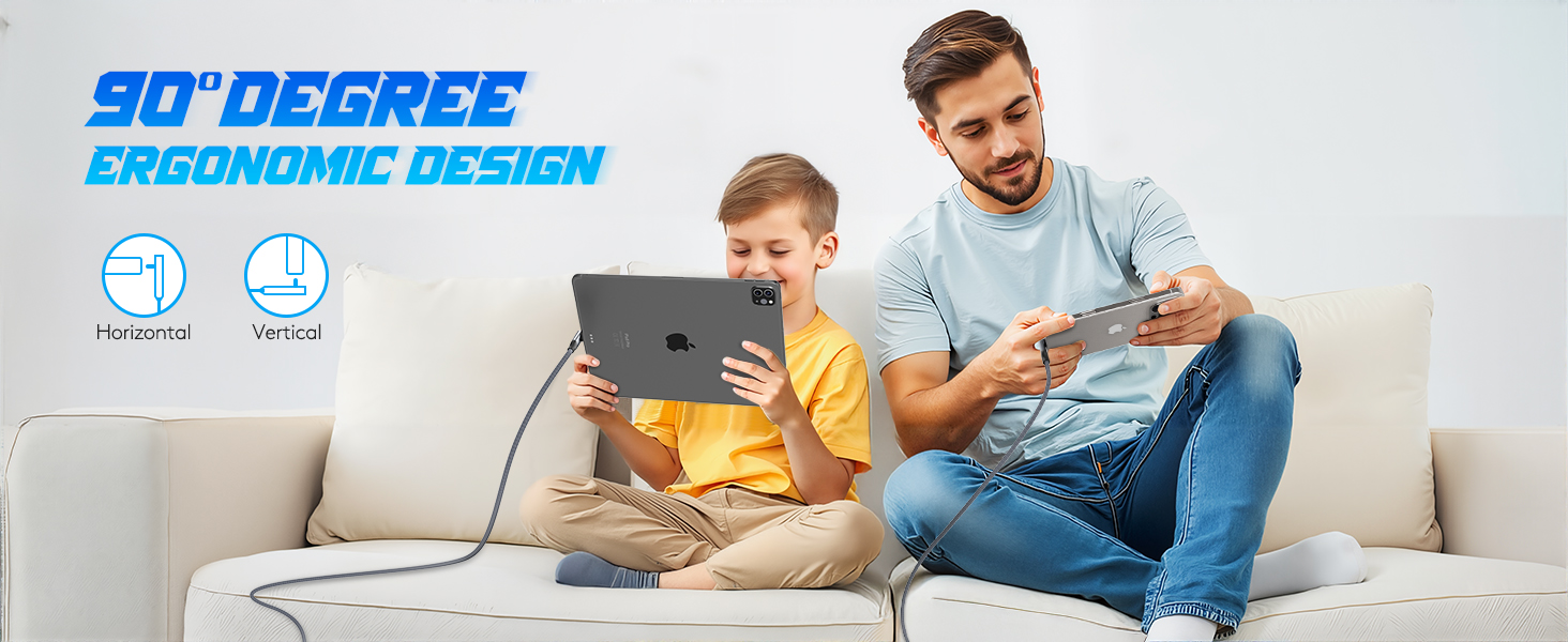 90 degree usb-c to usb-c cable 240w 100w 140w 20gbps 10gbps 4k 5k 6k video