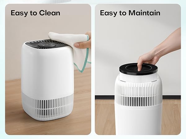 Air Purifiers Home H13 True HEPA Filter 1076 Ft² Pet Hair Odors Pollen Smoke Aroma Quiet 360°Intake