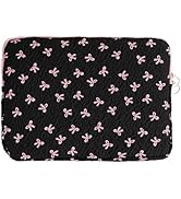 Cute Laptop Sleeve 13-15 Inch- Aesthetic Bow Laptop Case | Soft Protective Case for MacBook Chrom...