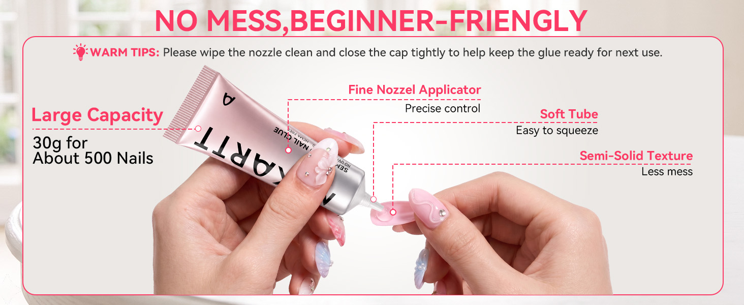 hema free nail glue for press on nails
