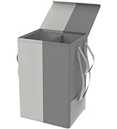 100L Large Laundry Hamper with Lid, Clothes Hamper for Laundry with Handles Waterproof, Collapsib...