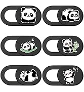 PRESSINART Panda Camera Cover Slide Cute Animal Design Privacy Guard Webcam Protector for Laptop ...