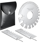 TOOGOND Professional Wire Gauge Measuring Tool, Metal Gauge Thickness Tool, Stainless Steel Metal...