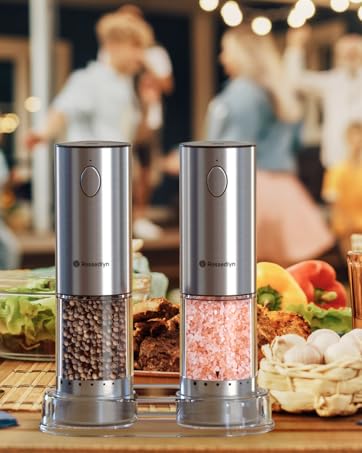 Electric Salt and Pepper Grinder Set Rechargeable