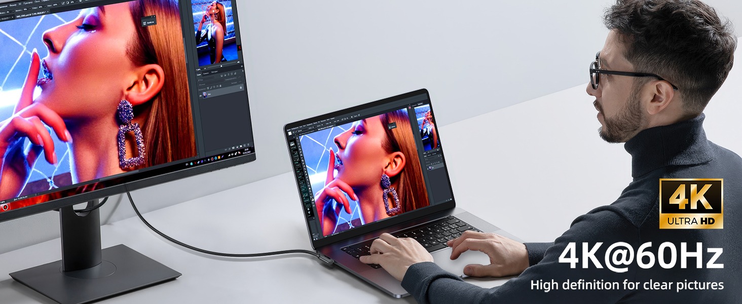 C to USB C Cable Right Angle 20Gbps