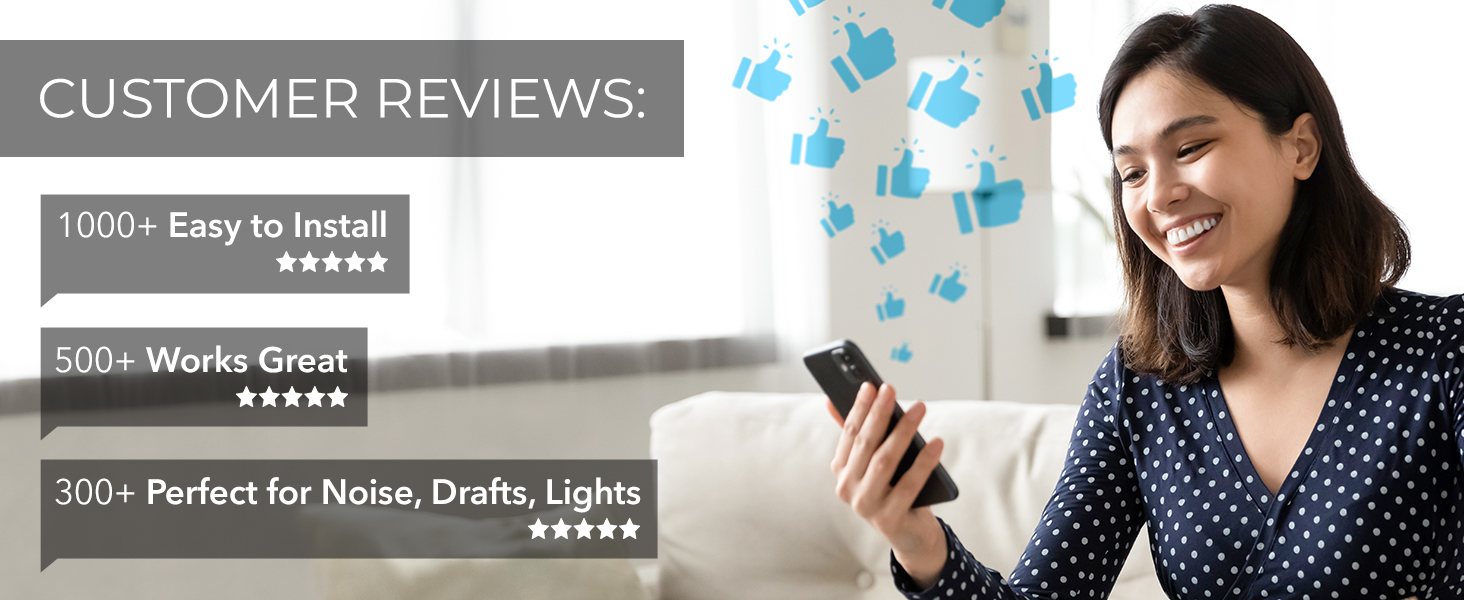 Door sealers for bottom of door exterior, under the door draft stopper, noise canceling door stopper