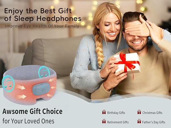 heated sleep mask with bluetooth headphones