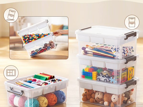 stackable storage bins