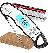 GDEALER Meat Thermometer Digital Instant Read Food Thermometer Waterproof Ultra-Fast for Grill Co...