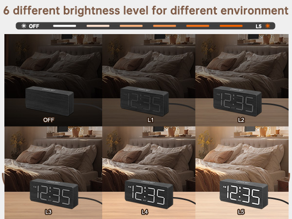  nightstand table clock