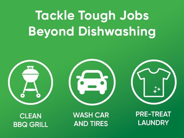 clean grill wash car pre=treat laundry