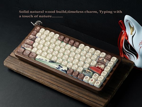 75% Wireless Mechanical Keyboard with QMK/VIA, WD75 V2 Retro Creamy Gaming Keyboard