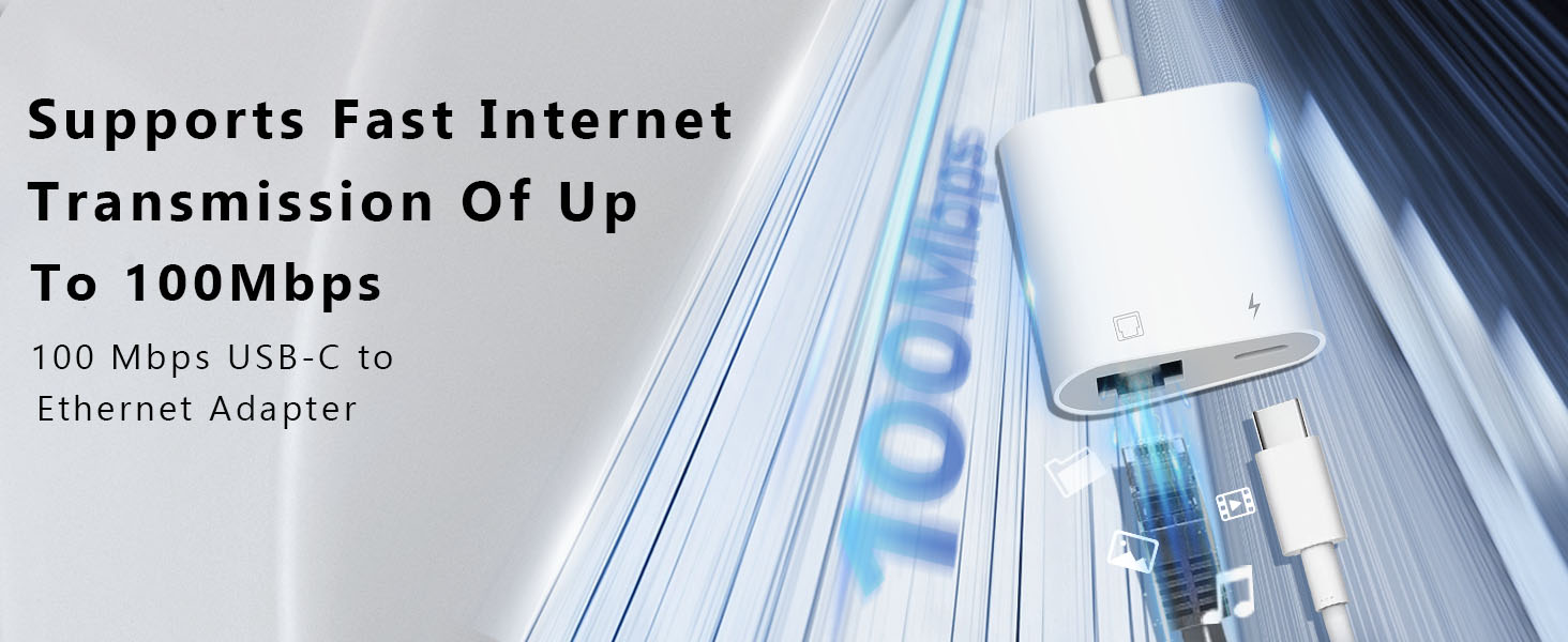 USB C to Ethernet adapter USB C to RJ45 Ethernet adapter iPad Ethernet adapter to USB C