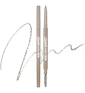PERIPERA Speedy Skinny Brow (08 Taupe Beige), 1.5mm Precise Eyebrow Pencil, Dual-Sided Fine Tip S...