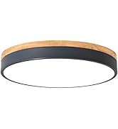 WOKNOS 15.7" Minimalist Style Flush Mount Dimmable Ceiling LED Lightning Fixtures Close to Ceilin...