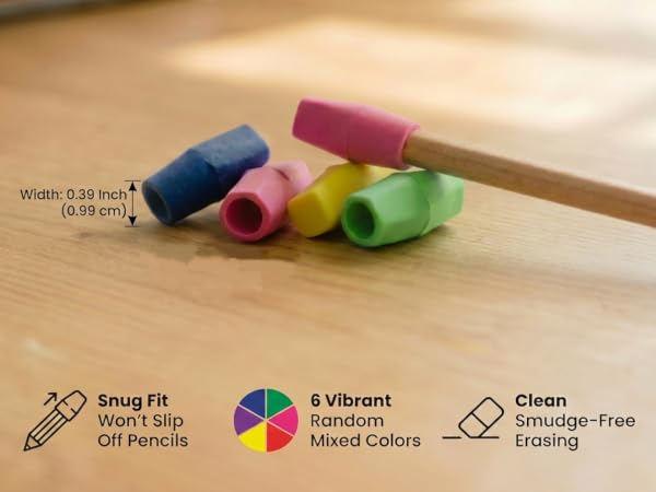 20 PCS Pencil Top Eraser