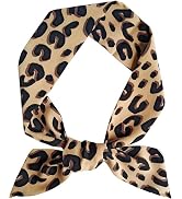 Brown Leopard Neck Tie Chic Skinny Scarf Hairband Stylish Purse Scarf Leopard Accessory Women's F...