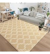Chicrug Shag Geometric Modern Area Rug for Living Room, 7x10 Feet Large Memory Foam Indoor Carpet...