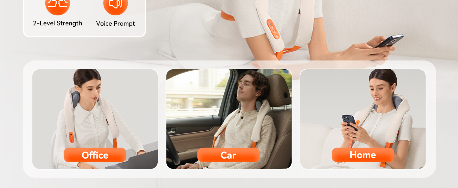 IKEEPFIT Cordless Neck Massager with Heat