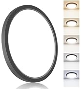 Flush Mount LED Ceiling Light Fixtures 5 Color Temperatures in One &amp;100W Equivalent Flat Bathroom...