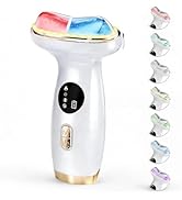 Aurora 7-in-1 LED Facial Sculptor, Hot &amp; Cold Gua Sha Massager with Microcurrent, Vibration &amp; 7 L...