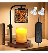 Candle Warmer Lamp with Timer &amp; Dimmer- Electric Wax Melt Warmer with Adjustable Height for Scent...