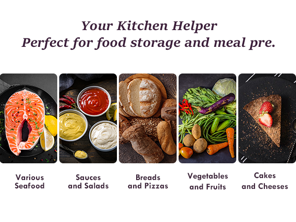 perfect for food storage and meal pre vacuum seal meat seafood bread vegetables fruits cakes
